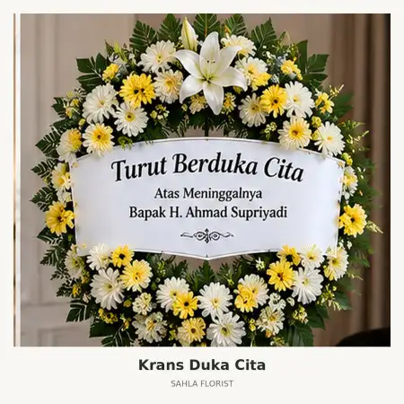 Krans Bunga Duka Manyar